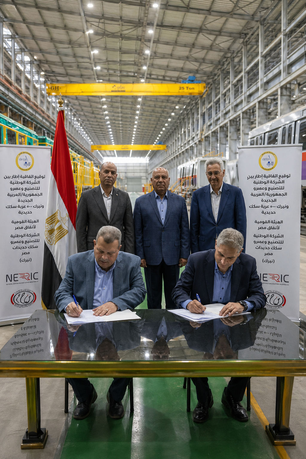 Minister of Transport Witnesses New Step Towards Local Manufacturing: 500 Air-Conditioned Train Cars and a Company to Manage Railway Workshops