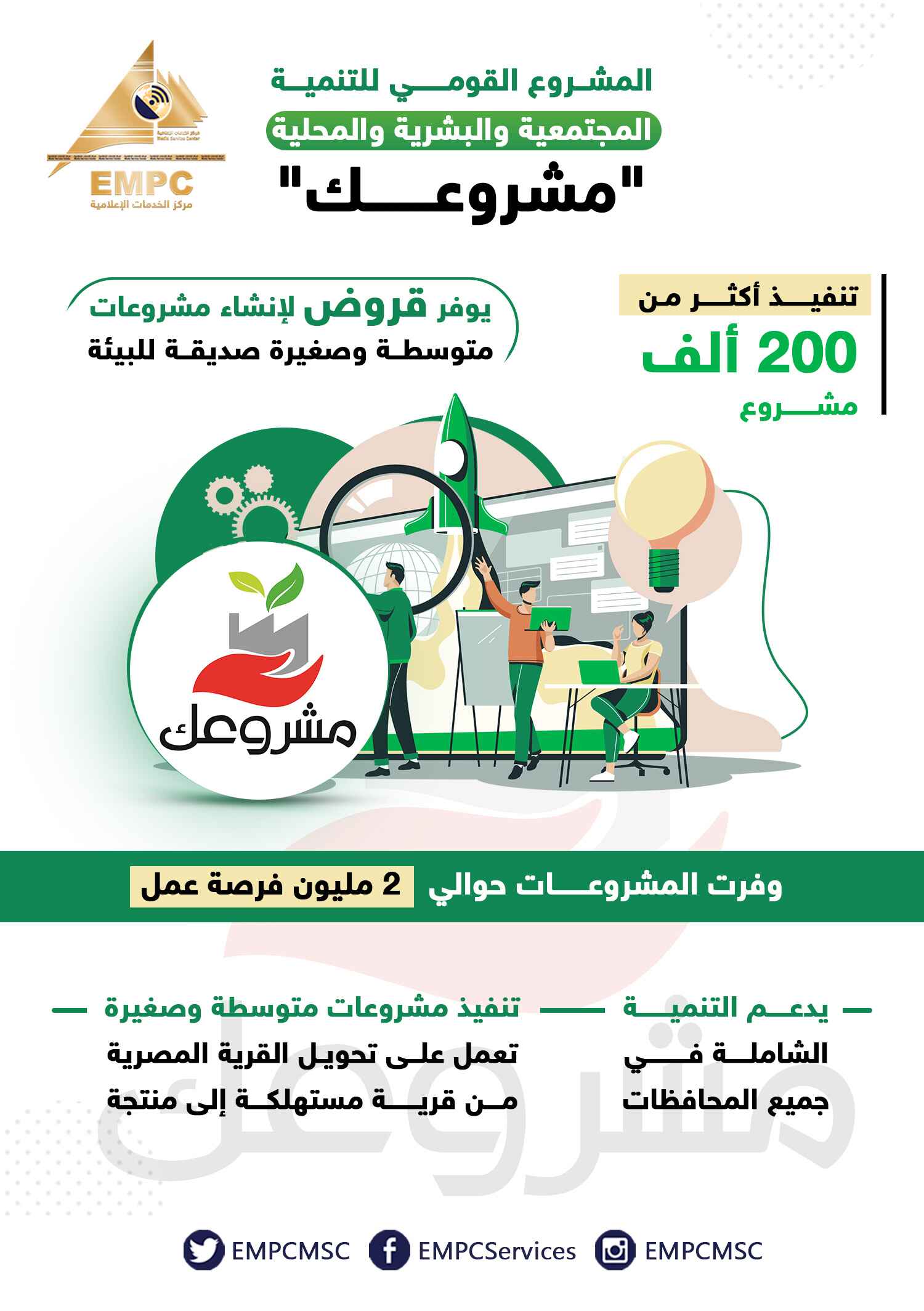 The National Project for Community, Human and Local Development is" your project"