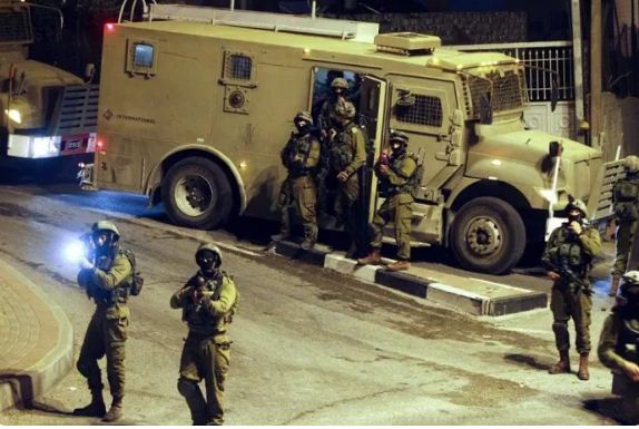 Israeli occupation forces storm a neighborhood in the city of Al-Bireh in the West Bank