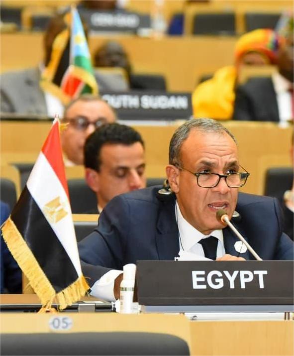 وزير الخارجية يلقي كلمة أمام الاتحاد الإفريقي حول عضوية الاتحاد في مجموعة العشرين