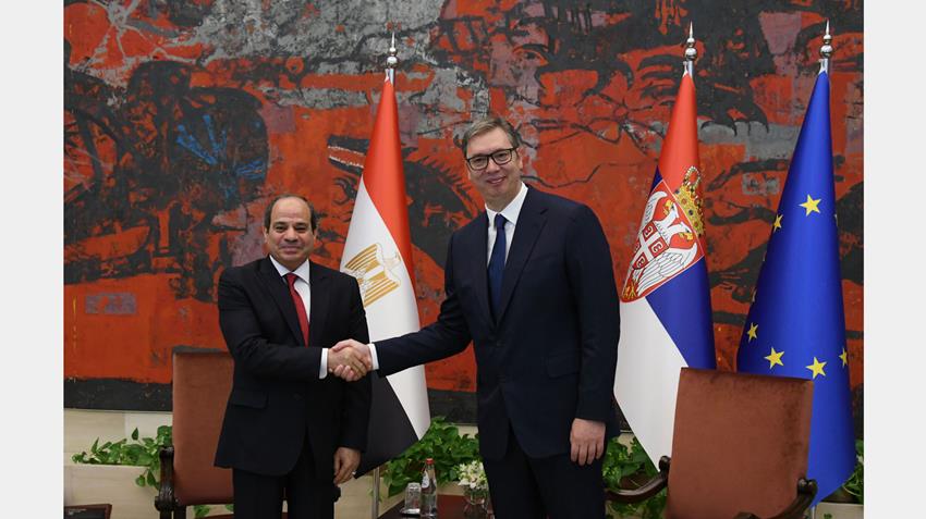 الرئيس السيسى يدعو رجال الأعمال الصرب للمشاركة فى مشروعات مصر القومية