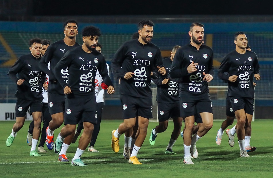 Egypt national team concludes preparations to face Botswana tomorrow in the qualifiers for the African Nations