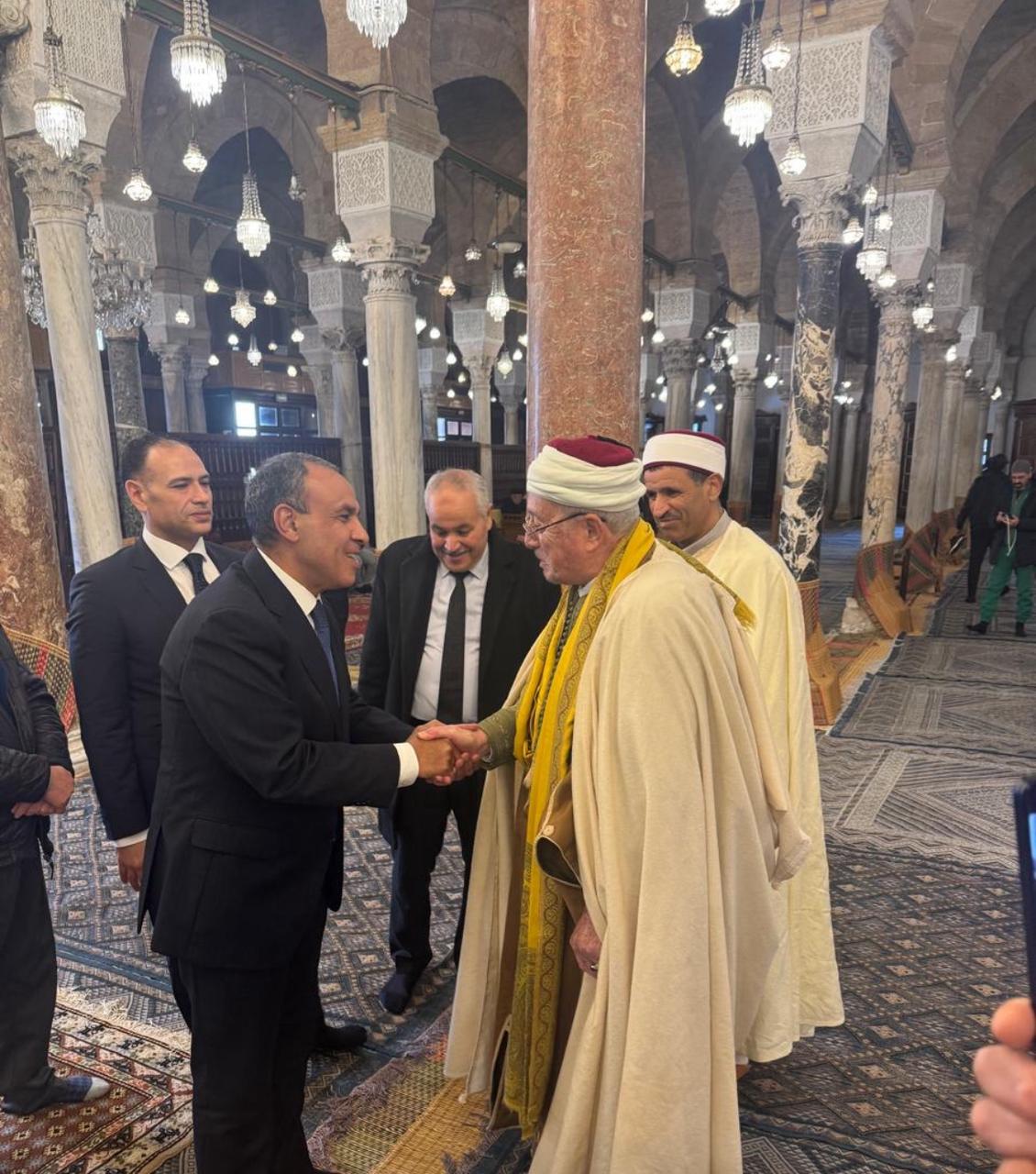 مفتي تونس لوزير الخارجية: نثمن الدور المصري الداعم لقيم الاعتدال والتسامح