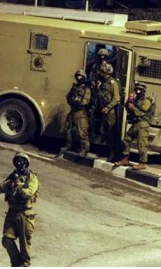 Israeli occupation forces storm a neighborhood in the city of Al-Bireh in the West Bank