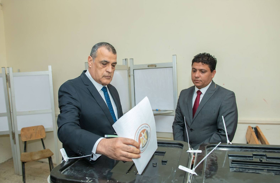 Minister of State for Military Production Casts Vote in Senate Elections