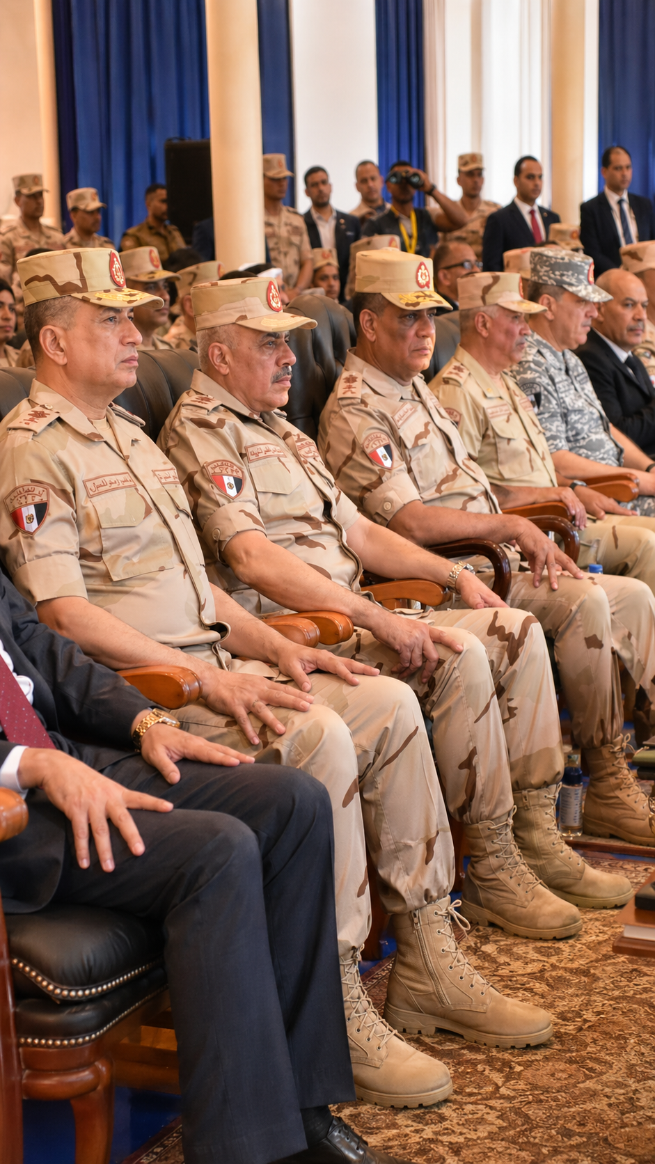 الفريق أشرف سالم زاهر يشهد تنفيذ المرحلة الرئيسية للمشروع التكتيكي بجنود «بدر 2026» بالذخيرة الحية