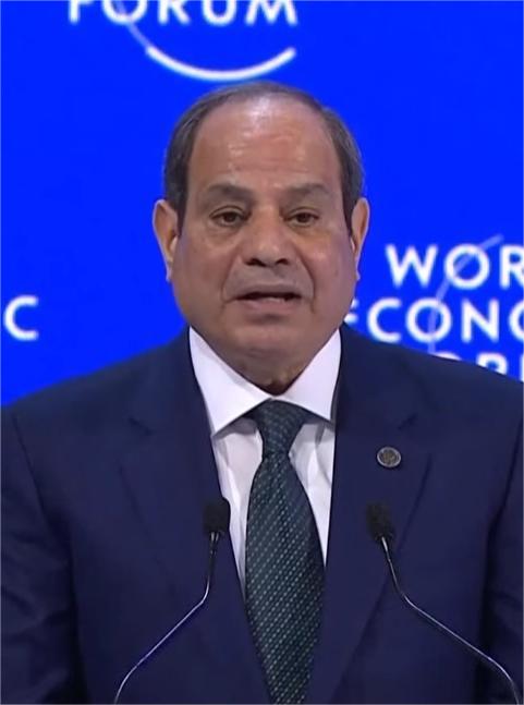 الرئيس السيسي يصل قاعة المؤتمرات بدافوس للقاء رئيس المنتدى الاقتصادي العالمي