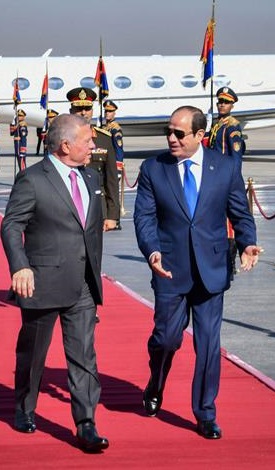 President Abdel Fattah El-Sisi Receives Jordanian King