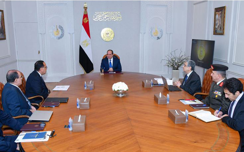 President El-Sisi Follows-up on Status of Electrical Feed to New Delta Agricultural Project