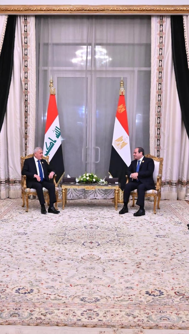 President El-Sisi stresses Egypt's readiness to participate in development efforts in Iraq