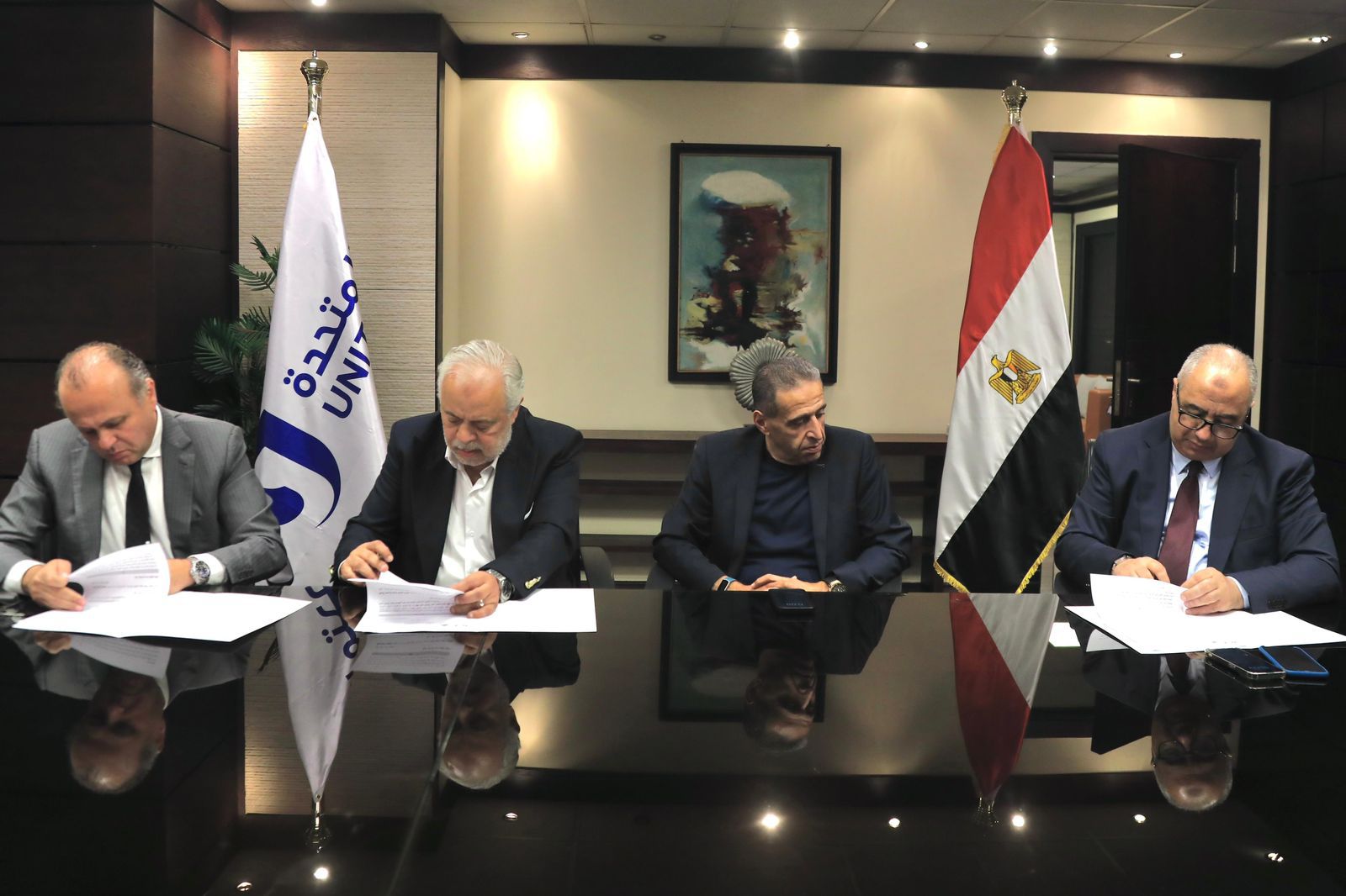 "United" signs a cooperation protocol with the Media Production City and the Actors Syndicate