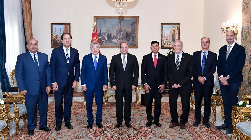 President El-Sisi Meets President of the International Olympic Committee