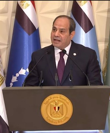 الرئيس السيسي: تحية للشعب الفلسطيني الصامد فوق أرضه