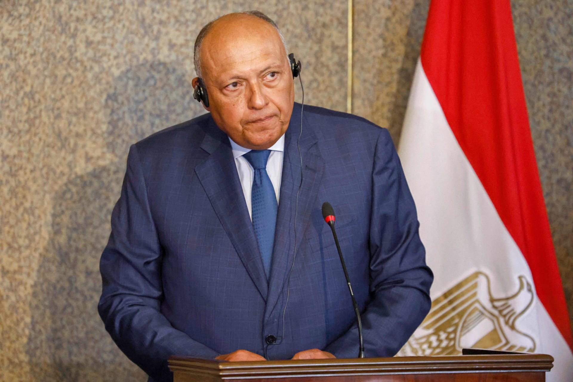 Shoukry, head of the Egyptian delegation, at the activities of the opening session of the 42nd session of the Executive Council of the African Union