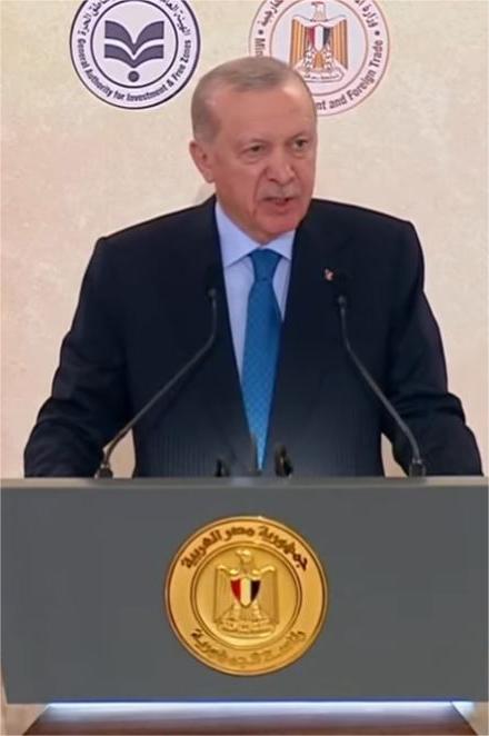 Turkish President: We Want to Cooperate with Egypt in Rebuilding the Gaza Strip