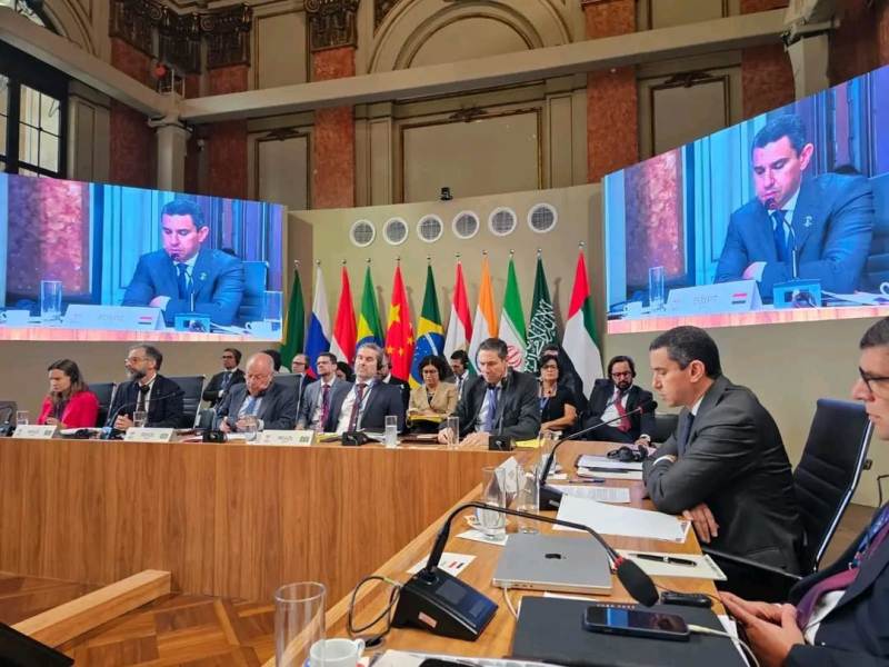 At the BRICS Foreign Ministers' Meeting: Praise for Egypt's Efforts Calls for Ceasefire in Gaza and Signing of Reconstruction Plan