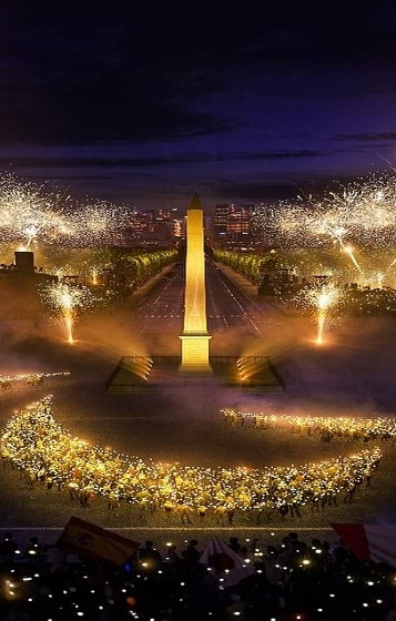 Tonight.. The Paralympic Games open in front of the Egyptian Obelisk in Paris