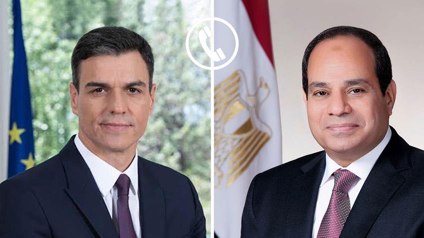 President El-Sisi Discusses Current Regional Developments with Spanish Prime Minister by Phone