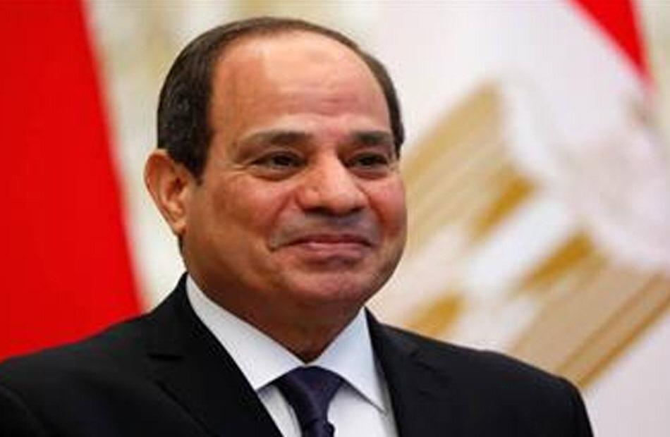 President Sisi arrives at the headquarters of the African Intra-Trade Exhibition