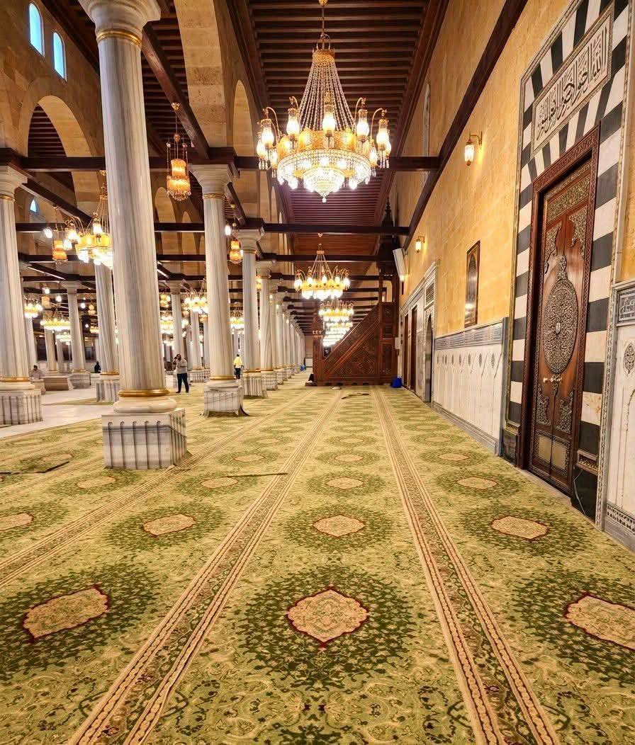 The Minister of Religious Endowments inaugurates the Imam Hussein Mosque today after its renovation and complete carpet replacement.