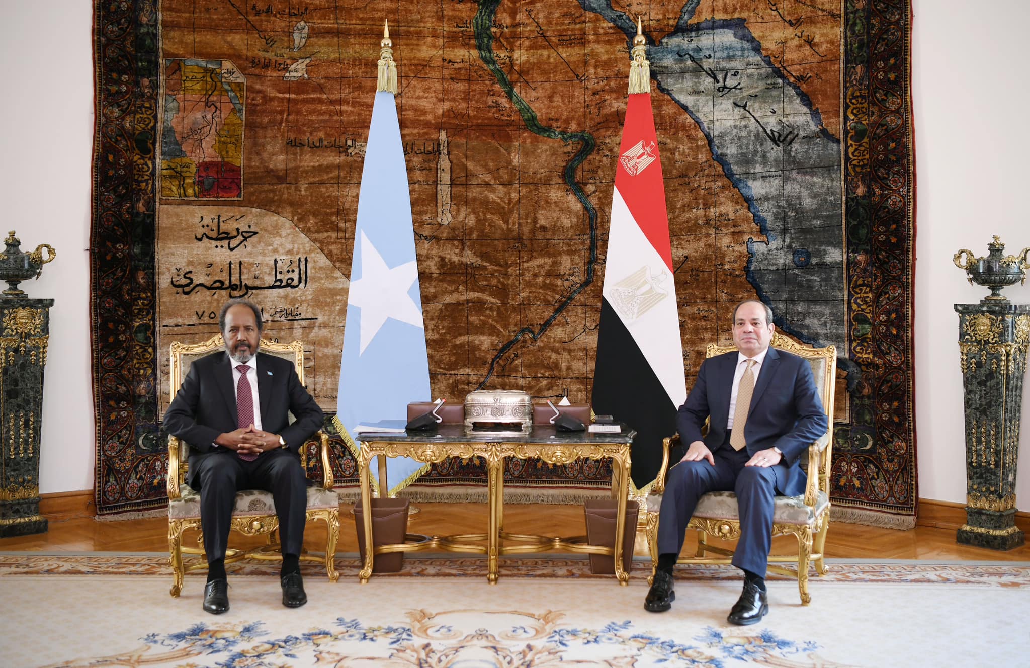 “No one will try Egypt.” President Sisi’s most prominent messages during a press conference with his Somali counterpart