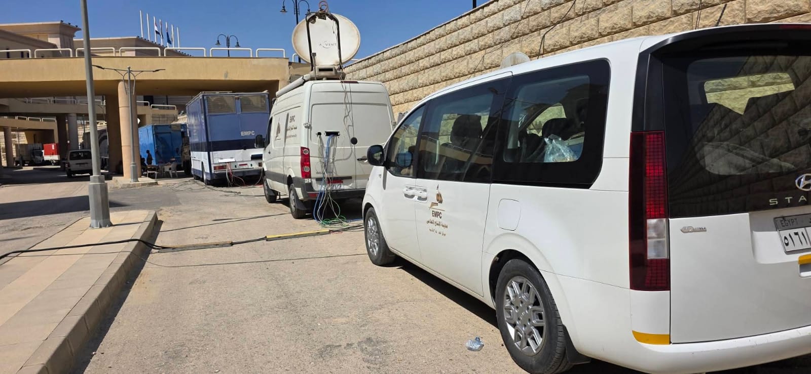 The Media Services Center announces the completion of preparations for broadcasting the opening of the new Egyptian State Strategic Command headquarters in the New Administrative Capital, as part of the media coverage of the event.