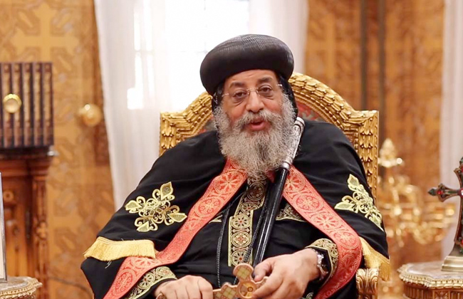 Pope Tawadros thanks President Sisi for the congratulations on fasting