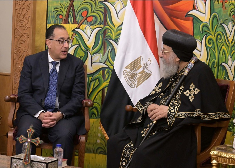 Prime Minister Congratulates Pope Tawadros II on the Occasion of Christmas