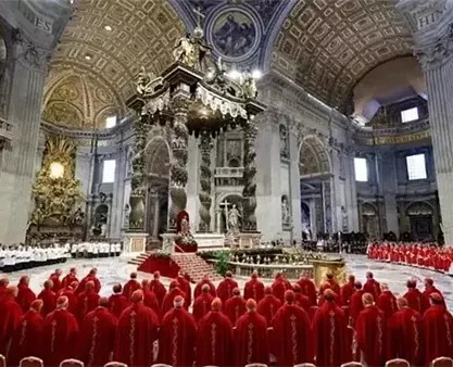 The Vatican fails to elect a new pope to succeed Pope Francis in the first round of voting