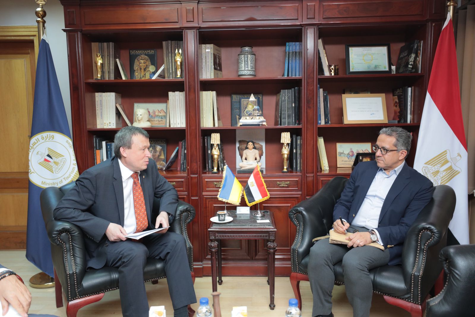 Al-Anani discusses with the Ambassador of Ukraine in Cairo ways of cooperation between the two countries