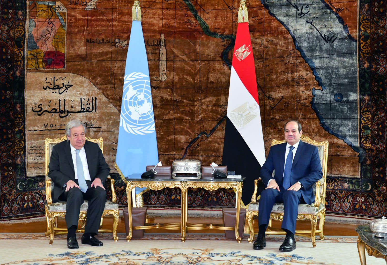 President Sisi receives the Secretary-General of the United Nations