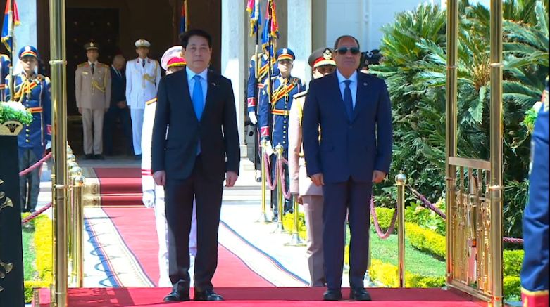 President El-Sisi Receives the President of the Socialist Republic of Vietnam at Al-Ittihadiya Palace