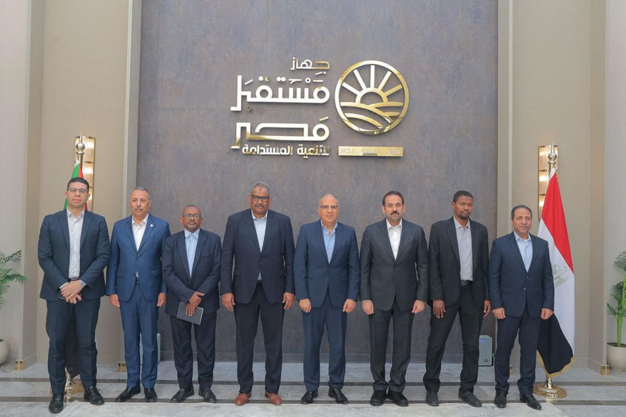 Egypt's Minister of Irrigation and his Sudanese counterpart visit the "Future of Egypt" agency to discuss implementing development projects in Sudan
