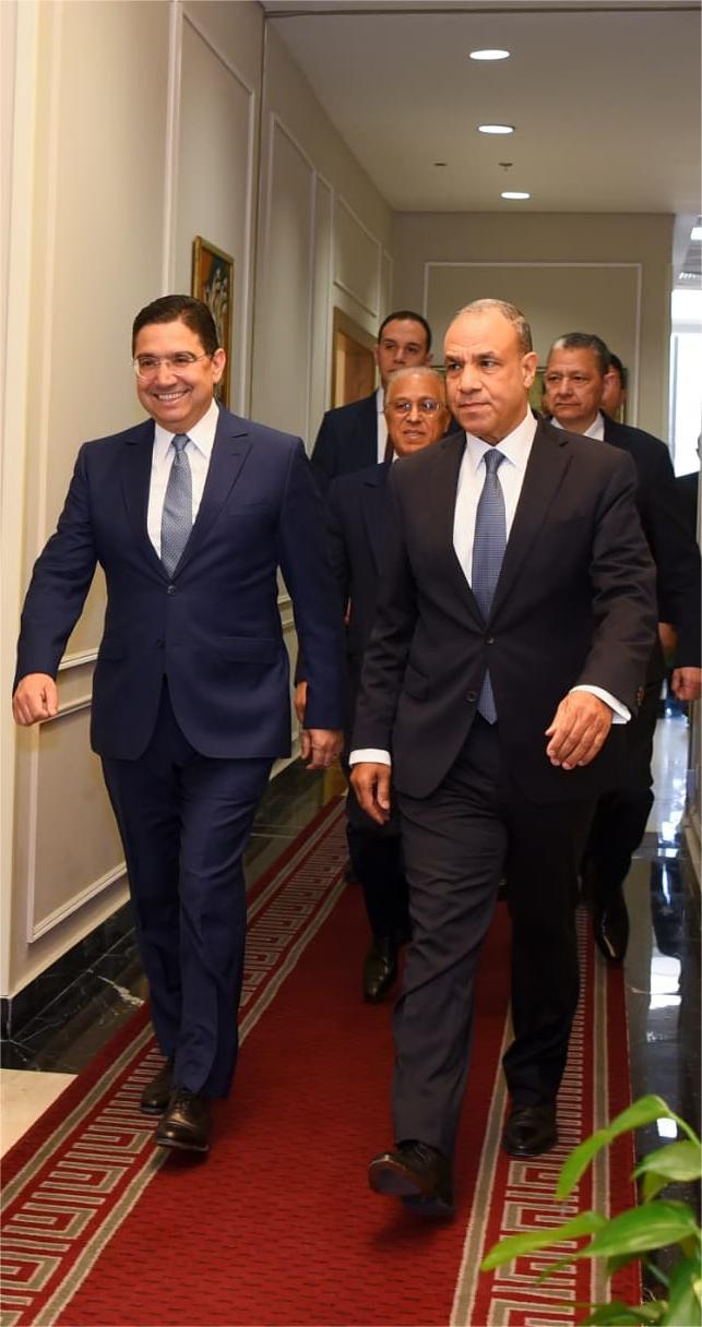 Foreign Minister Receives His Moroccan Counterpart, Discusses Strengthening Bilateral Relations and Regional Developments
