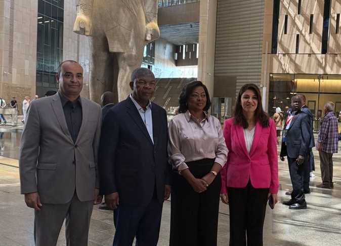 The President of the Republic of Angola visits the Grand Egyptian Museum
