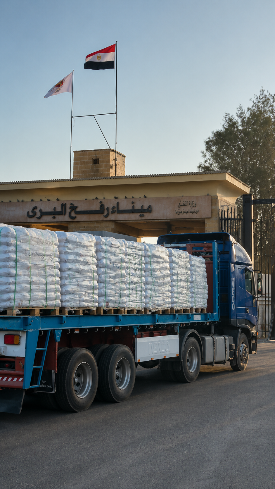 The Egyptian Red Crescent sends its 228th "Provision of Dignity" convoy to the Palestinian people.