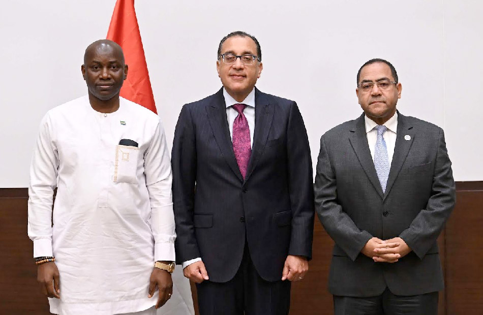 Madbouly witnesses the signing of a memorandum of understanding between the Central Bank for Organization and Administration and the Ministry of Public Administration and Political Affairs in Sierra Leone