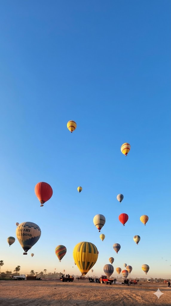 انتعاش رحلات البالون الطائر في الأقصر وسط إقبال سياحي متزايد