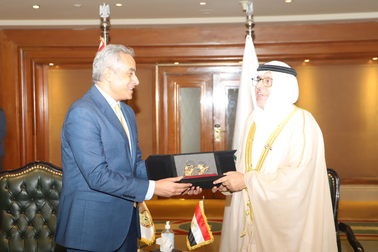 At the Arab Labor Conference in Cairo..the Minister of Manpower meets his Emirati counterpart to discuss ways of joint cooperation