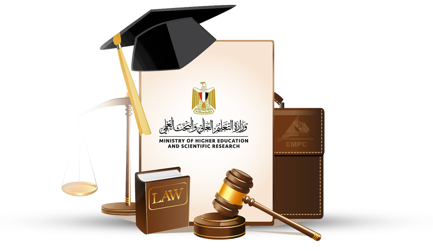 Eight laws pertaining to administration in higher education, as well as the creation of an Egyptian space agency