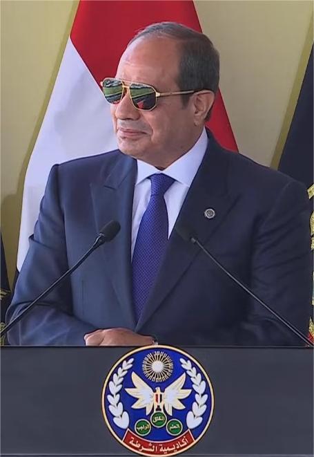 President El-Sisi: We were able to overcome waves of terrorism thanks to the sacrifices of the police and army.