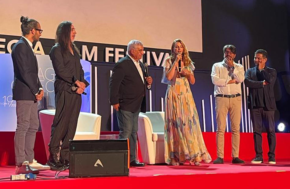 Honoring Zahi Hawass at the 9th International Film Festival in Catan, Italy  