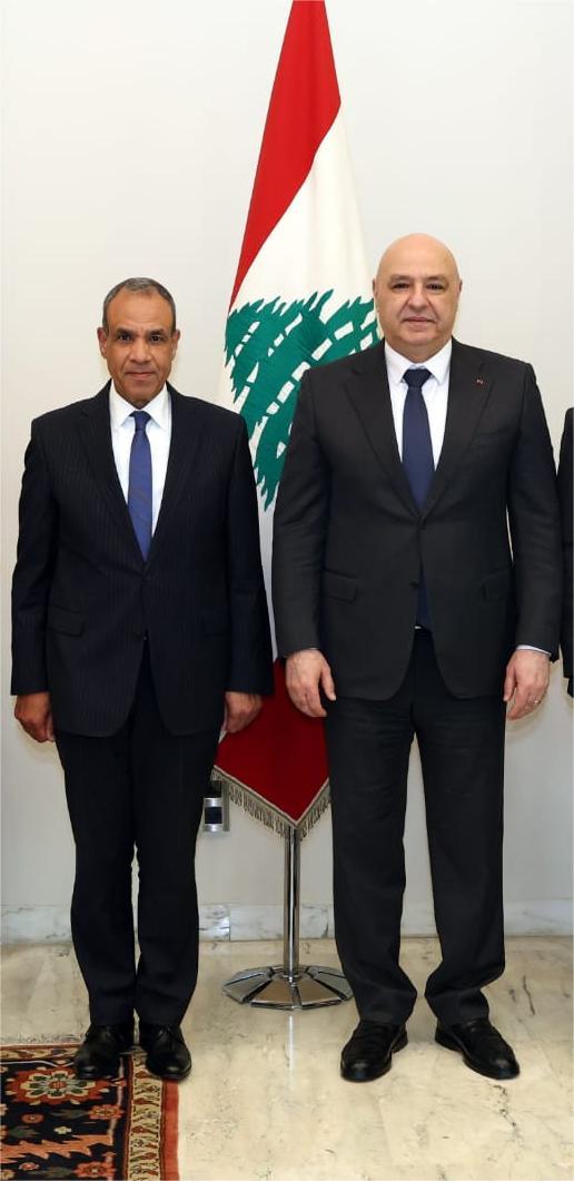 Foreign Minister Meets with Lebanese President in Beirut, Conveys Message of Support from Egyptian Leadership and People