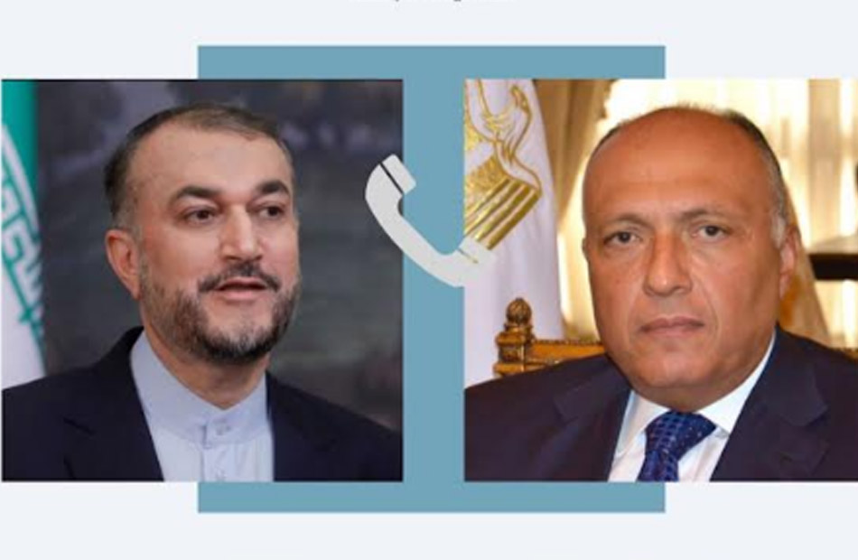 Sameh Shukri receives a phone call