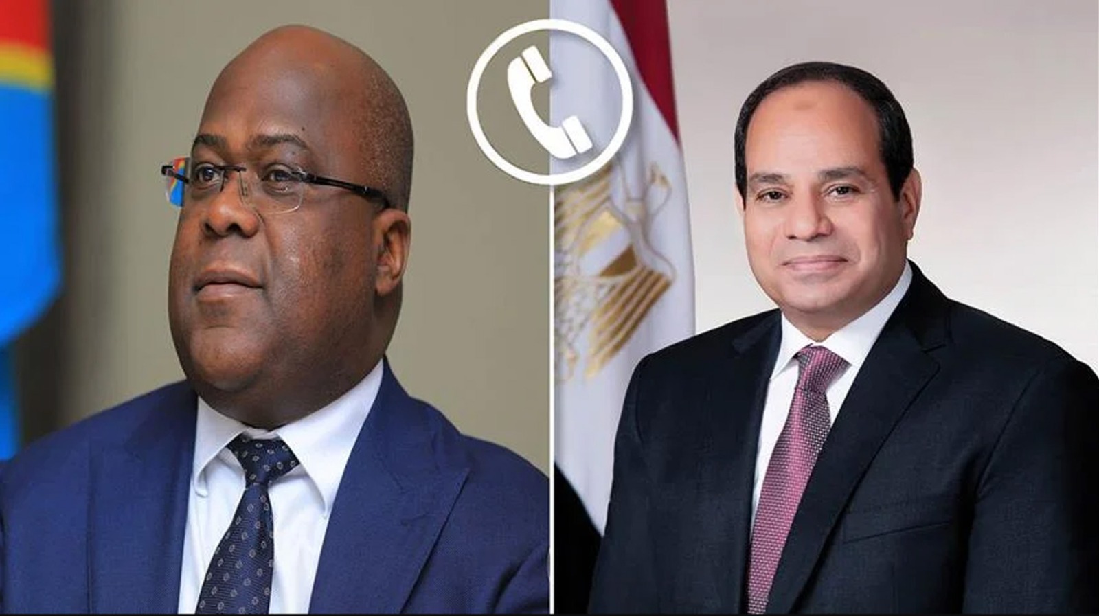 President El-Sisi Speaks with the President of the Democratic Republic of the Congo