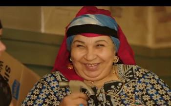 The body of actress Fatima Koshary arrives for her funeral.