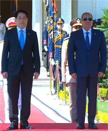 President El-Sisi Receives the President of the Socialist Republic of Vietnam at Al-Ittihadiya Palace