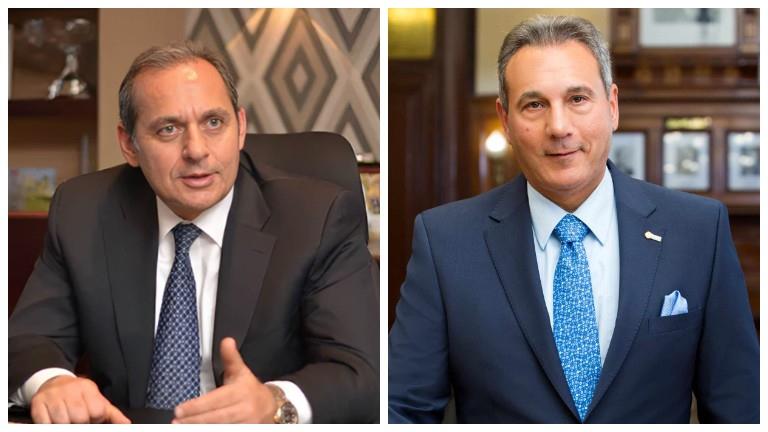 Hisham Okasha as Chairman of Banque Misr.. and Mohamed El-Etreby as Chairman of the National Bank