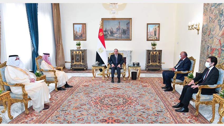 President El-Sisi Meets the Minister of Foreign Affairs of the Kingdom of Saudi Arabia