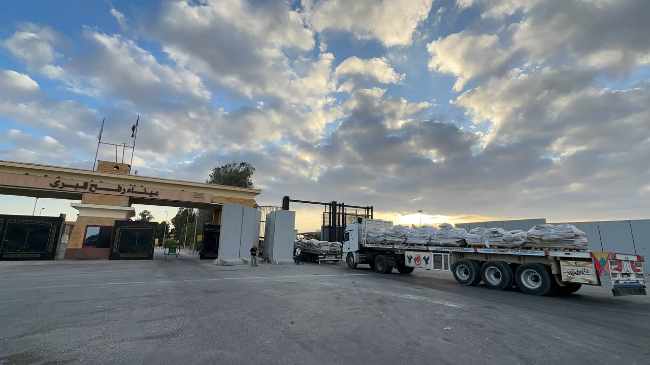 Egyptian Red Crescent Sends Tons of Relief Aid to Gaza via the 294th "Zad Al-Izza" Convoy